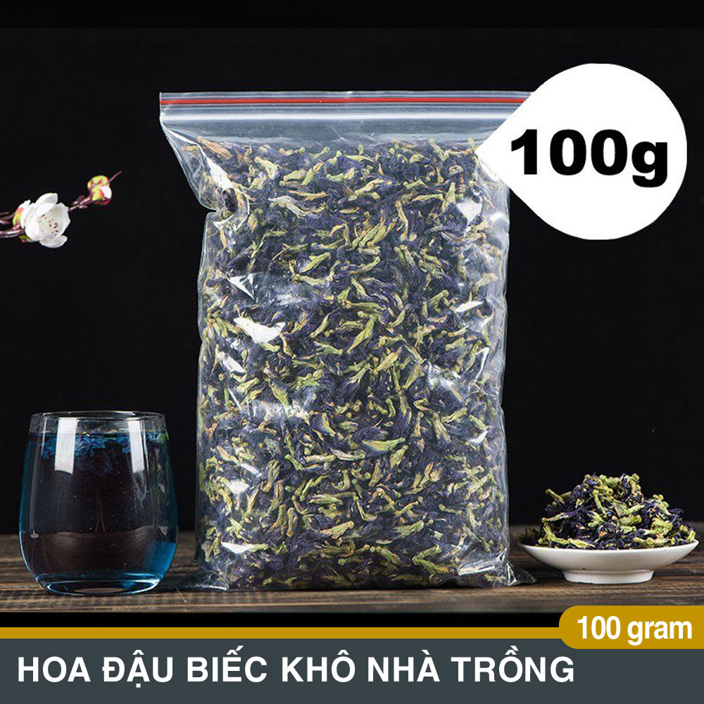 Trà hoa đậu biếc 100gr Giúp ngăn ngừa lão hóa da, tốt cho bệnh tiểu đường, hỗ trợ tim mạch, giảm mệt mỏi và cải thiện thị lực