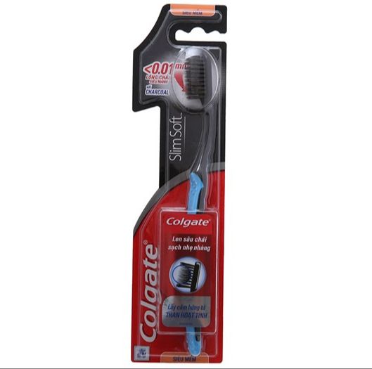 Toothbrush Colgate slim soft charcoal 1 piece