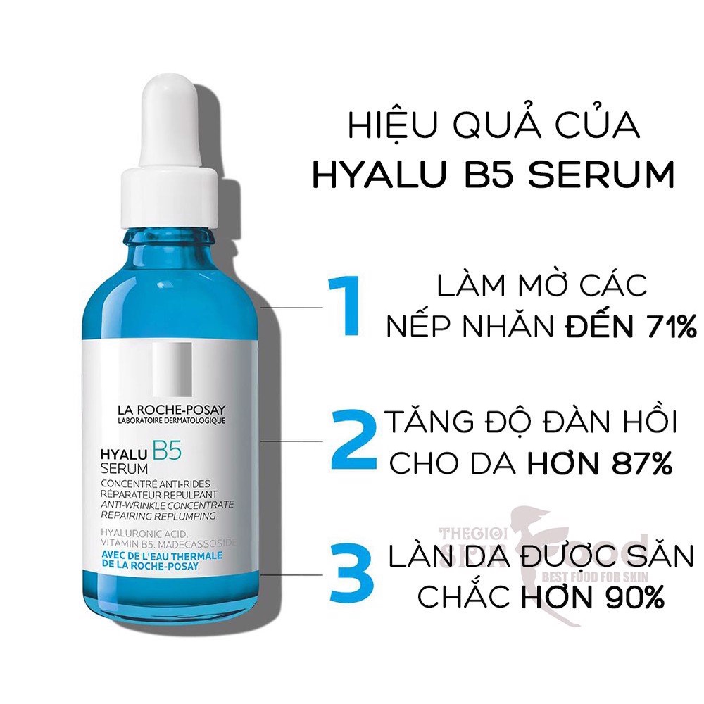 Serum cấp ẩm sâu, phục hồi và tái tạo da La Roche-Posay HYALU B5 Pháp 30ml