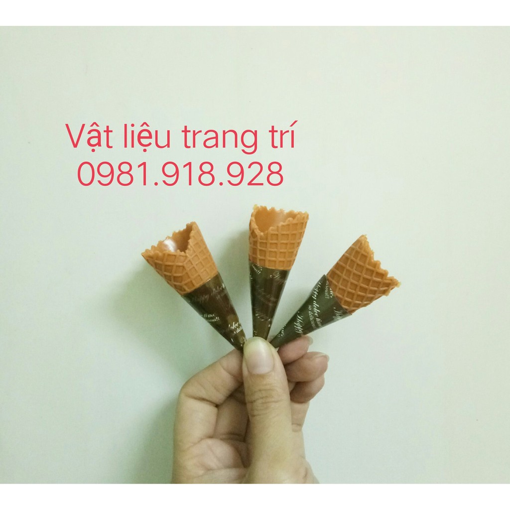 Vỏ Kem Ốc Quế Charm Slime Phụ Kiện Trang Trí [1 cái ]