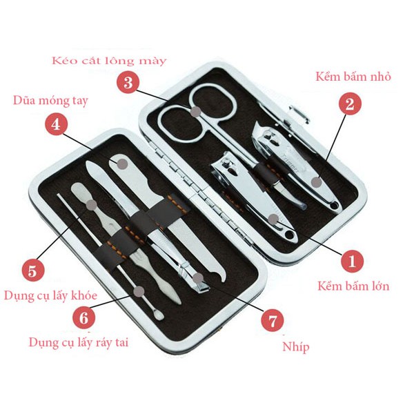 Bộ Dụng Cụ Làm Móng 12 Món