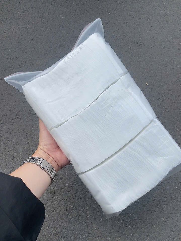 Khăn vải khô đa năng Dolphin cho bé 300g, đóng gói dạng túi zipper, không chất tẩy trắng