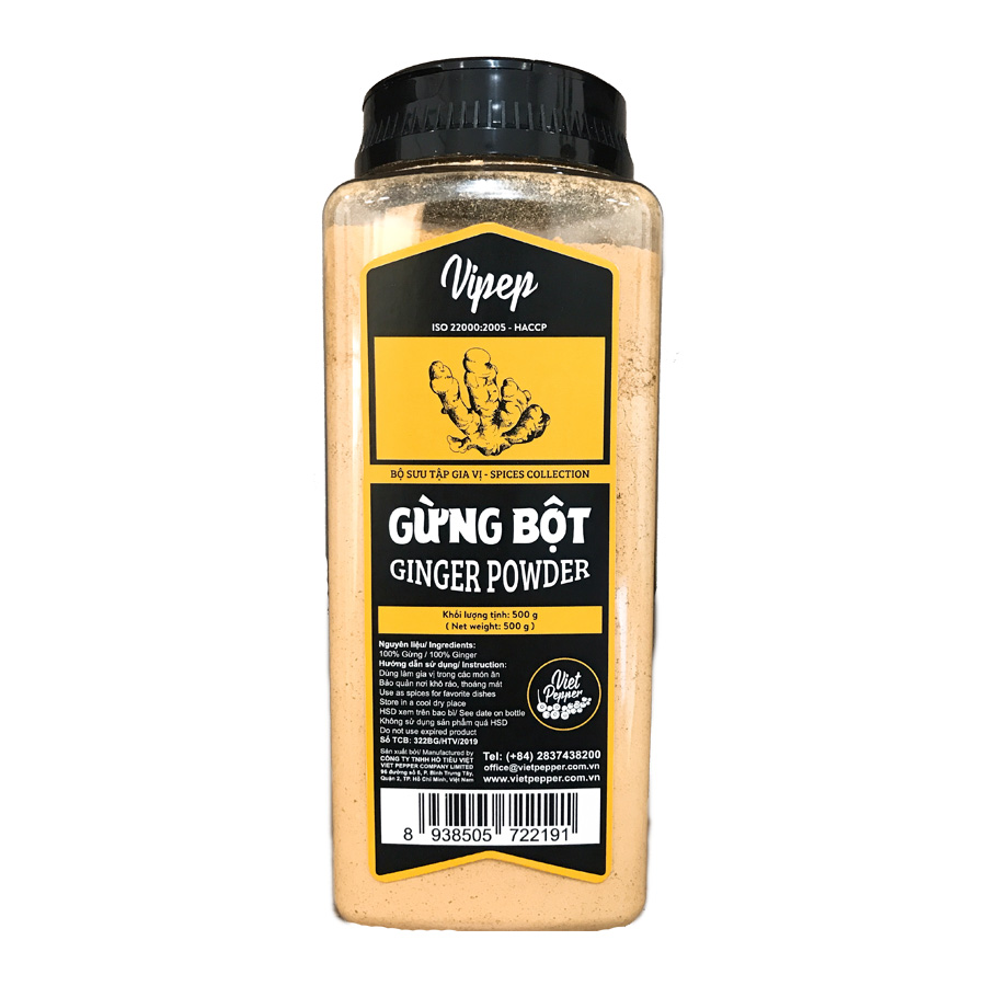 [500g – Hộp lớn] Gừng bột [VN] VIPEP Ginger powder