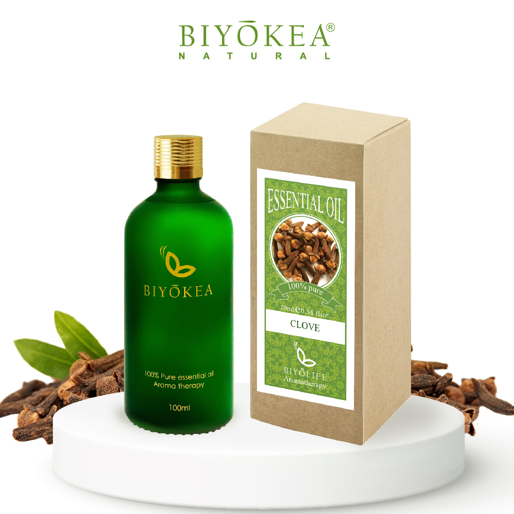 Tinh Dầu Đinh Hương Biyokea, Tinh Dầu Nguyên Chất Xông Phòng Thư Giãn