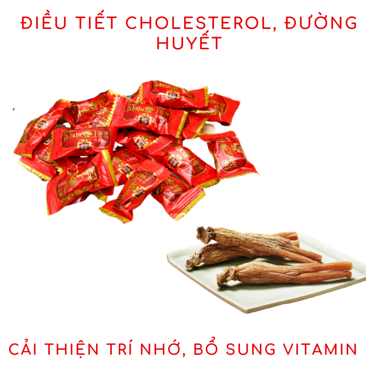 [HCM]Combo 2 gói kẹo sâm vitamin Hàn Quốc 200g