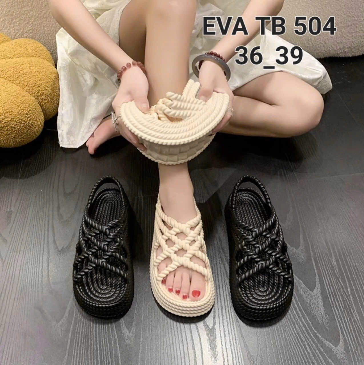 Dép đan nữ mới thời trang
