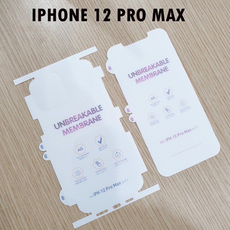 Bộ miếng dán PPF nhám chống xước iPhone 12 Pro Max