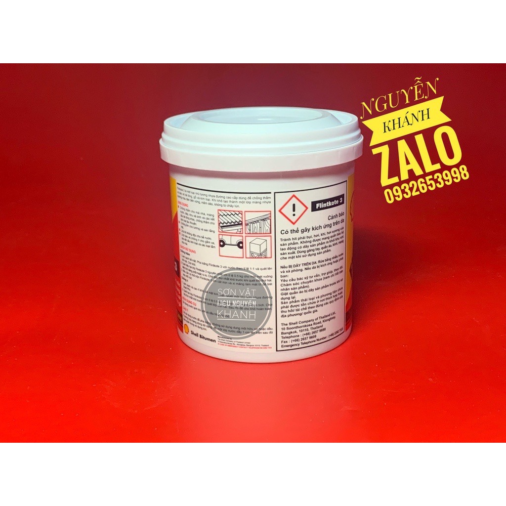 Sơn chống thấm gốc Bitum Flintkote no3 lon 1 lít