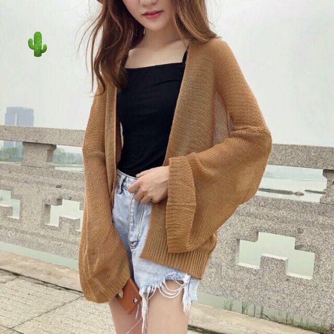 Hàng loại 1-áo khoác len mỏng-áo cardigan