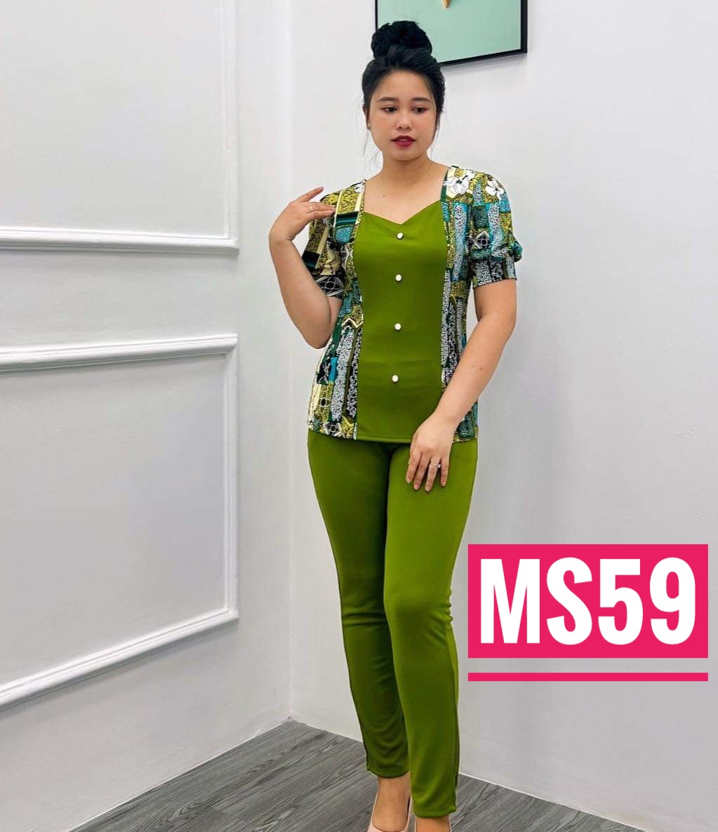 Đồ bộ mặc nhà thun aty loại 1( size 4 cho người 63-70 ký)