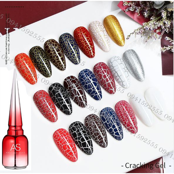 Set 9 chai sơn móng gel nứt mã CR