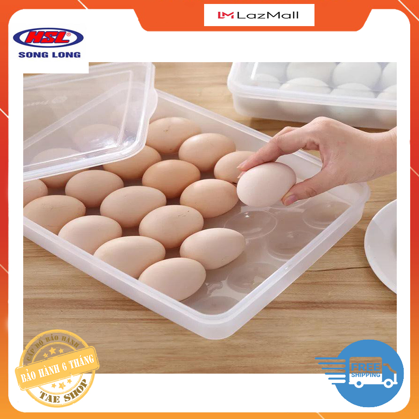 Hộp Nhựa Đựng Trứng Song Long 24 Quả, khay đựng trứng 24 quả