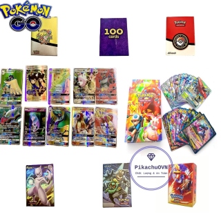 Bộ thẻ bài pokemon 100 thẻ cao cấp nhiều loại 1