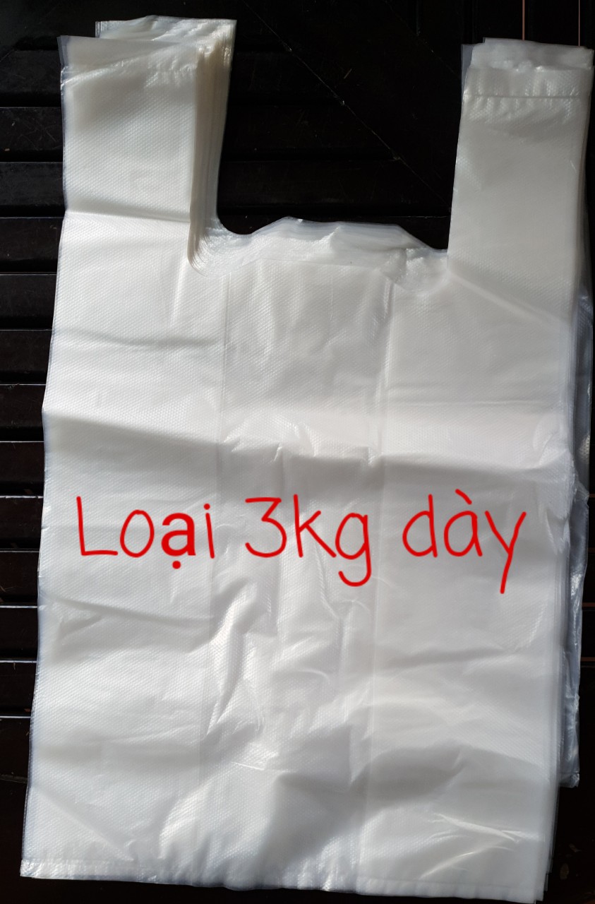 Giá Sỉ - Túi xốp trắng có 2 quai - Túi đựng trắng dày zin- Túi xốp 3 kg