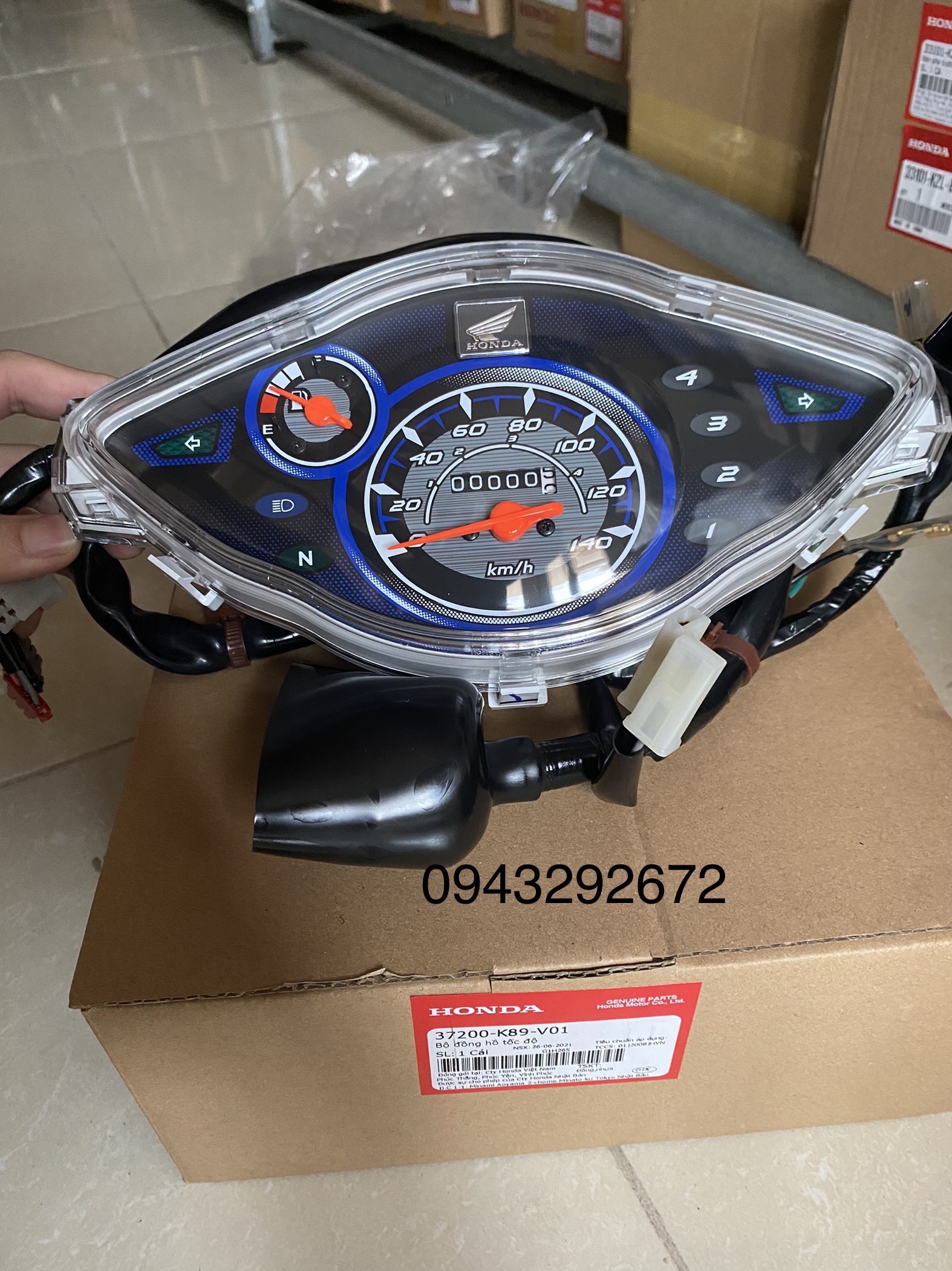 Đồng hồ wave 110 2017 honda