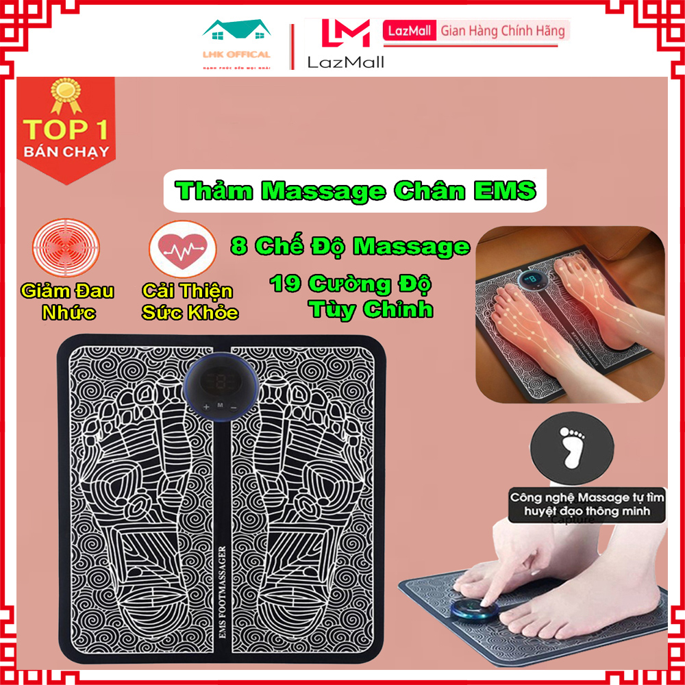 Thảm Massage Chân Xung Điện EMS Công Nghệ Nhật Bản Hàng Chính Hãng Loại 1