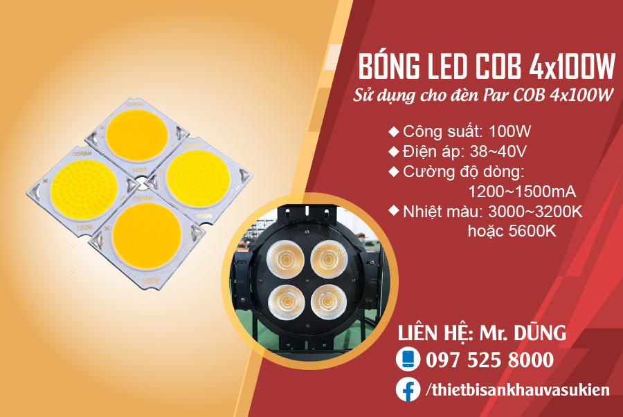 BÓNG LED COB 100W