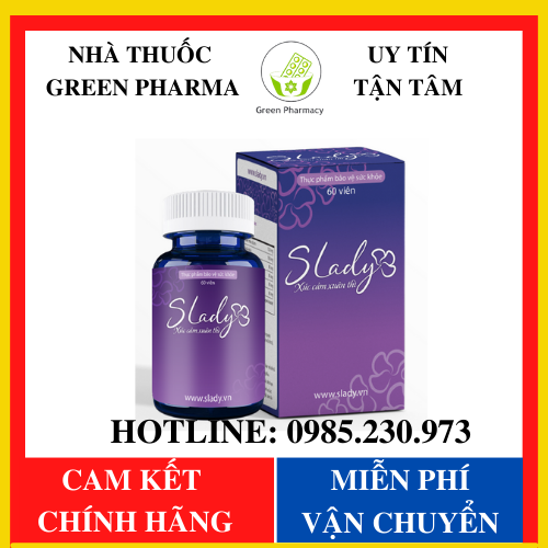 Viên uống SLady - Giúp cân bằng nội tiết tố nữ cải thiện sức khỏe sắc đẹp và sinh lý nữ - Green Pharma 1