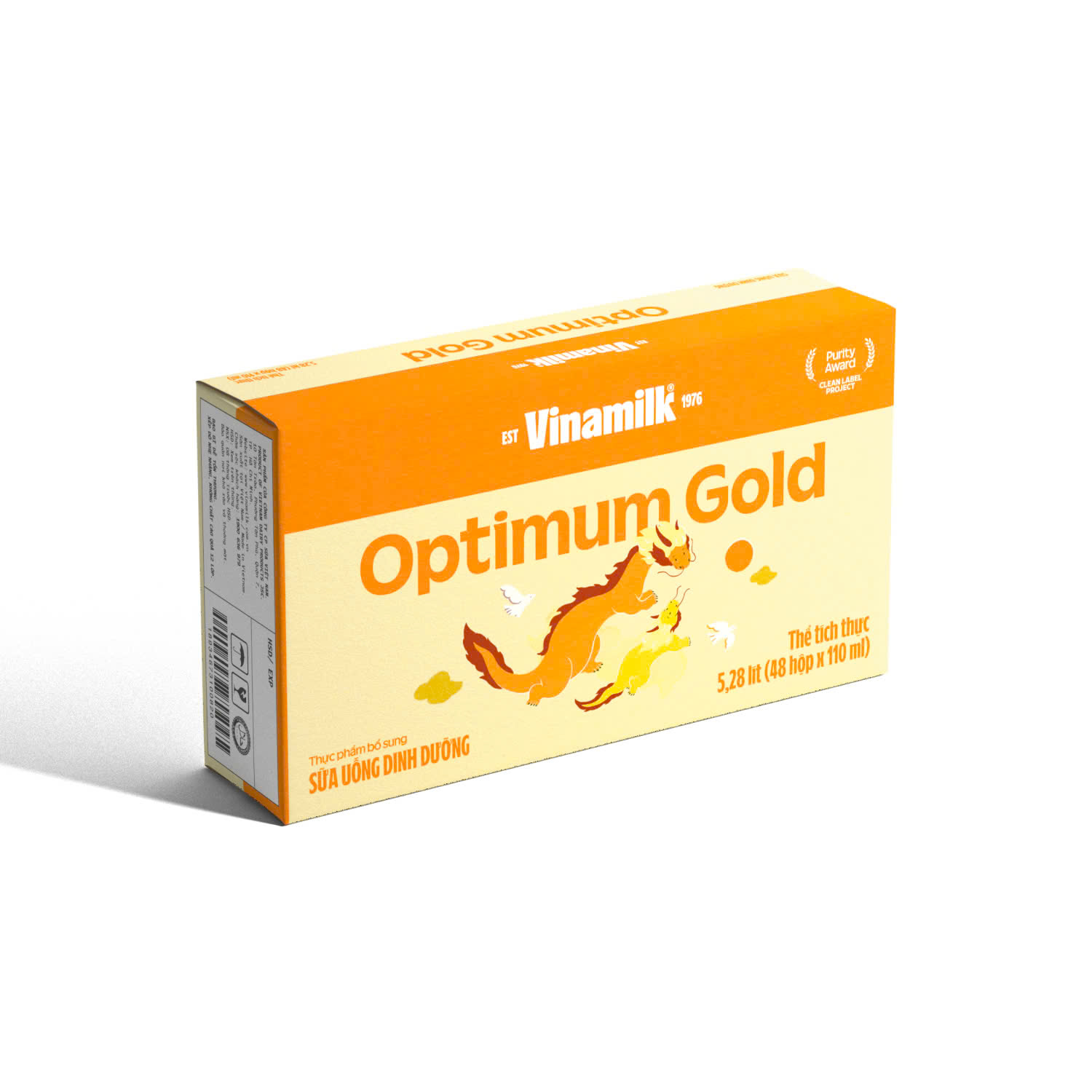 Thùng 48 hộp Sữa pha sẵn Optimum Gold 110ml