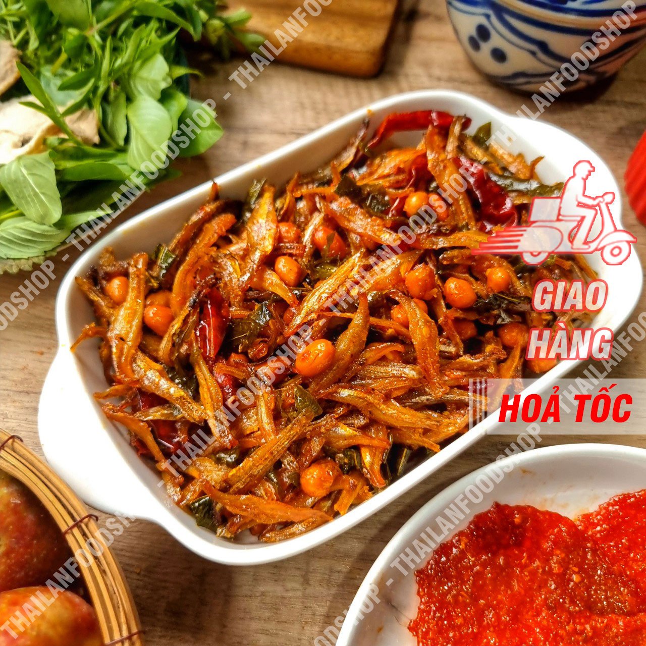Cá cơm rim đậu phộng đặc sản nghệ an lon 350gr