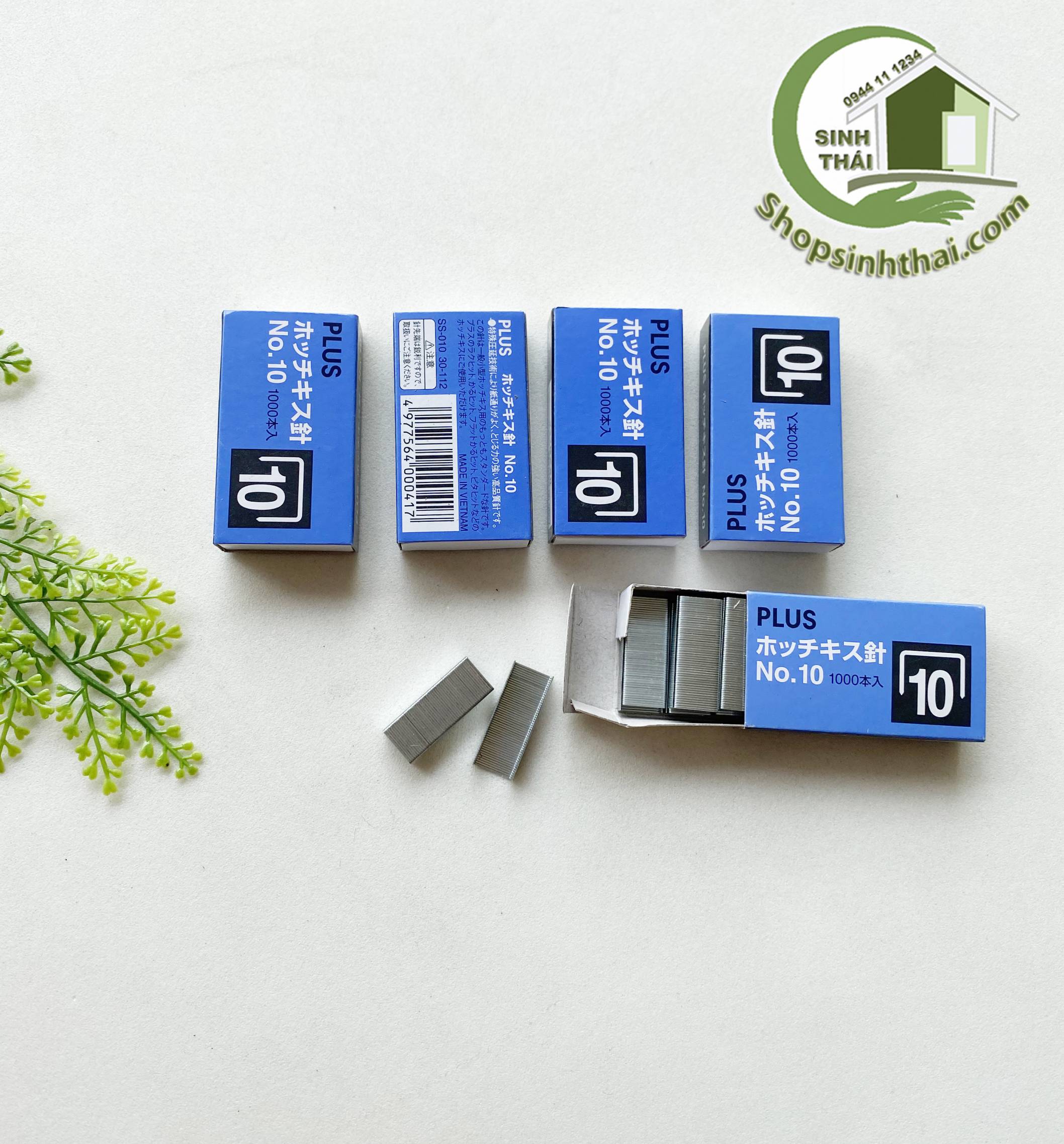 [HCM]Hộp kim bấm ngòi bấm kim số 10 Plus ( 2 hộp )