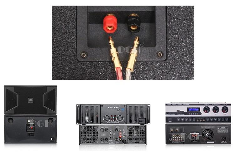 Combo 5 Cặp jack cắm loa, jack bắp chuối loại tốt ( 1 jack đỏ + 1 jack đen )