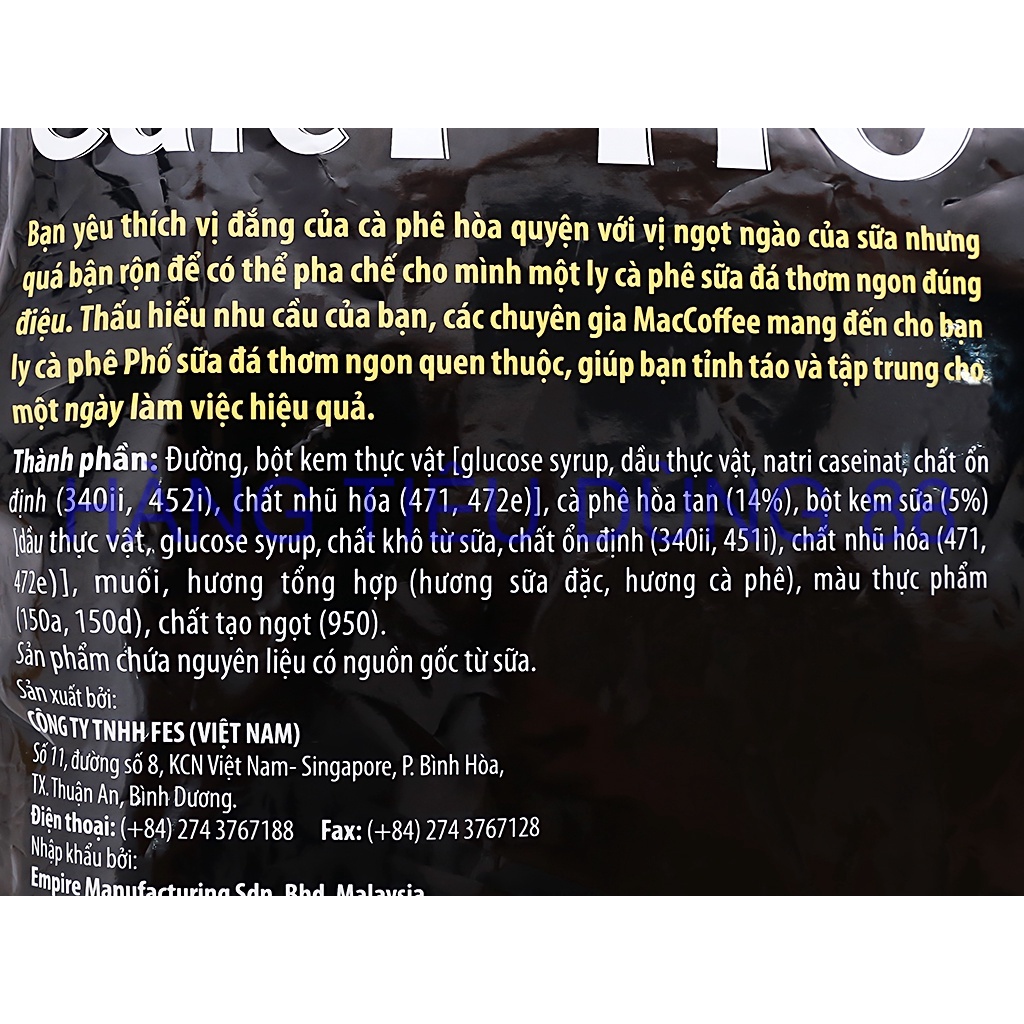 Cafe Phố - Cà phê sữa đá 720g ( 30 gói x 24g )