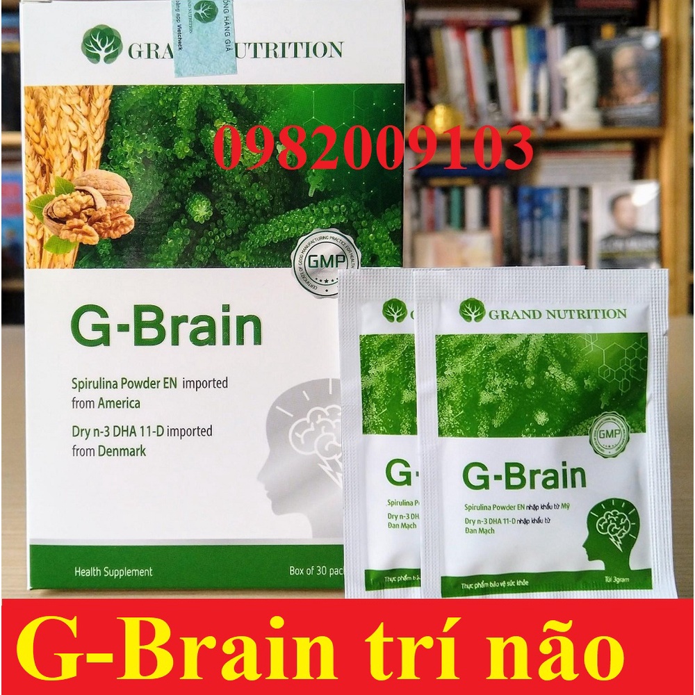 G-brain dha cốm trí não hộp 30 gói date mới