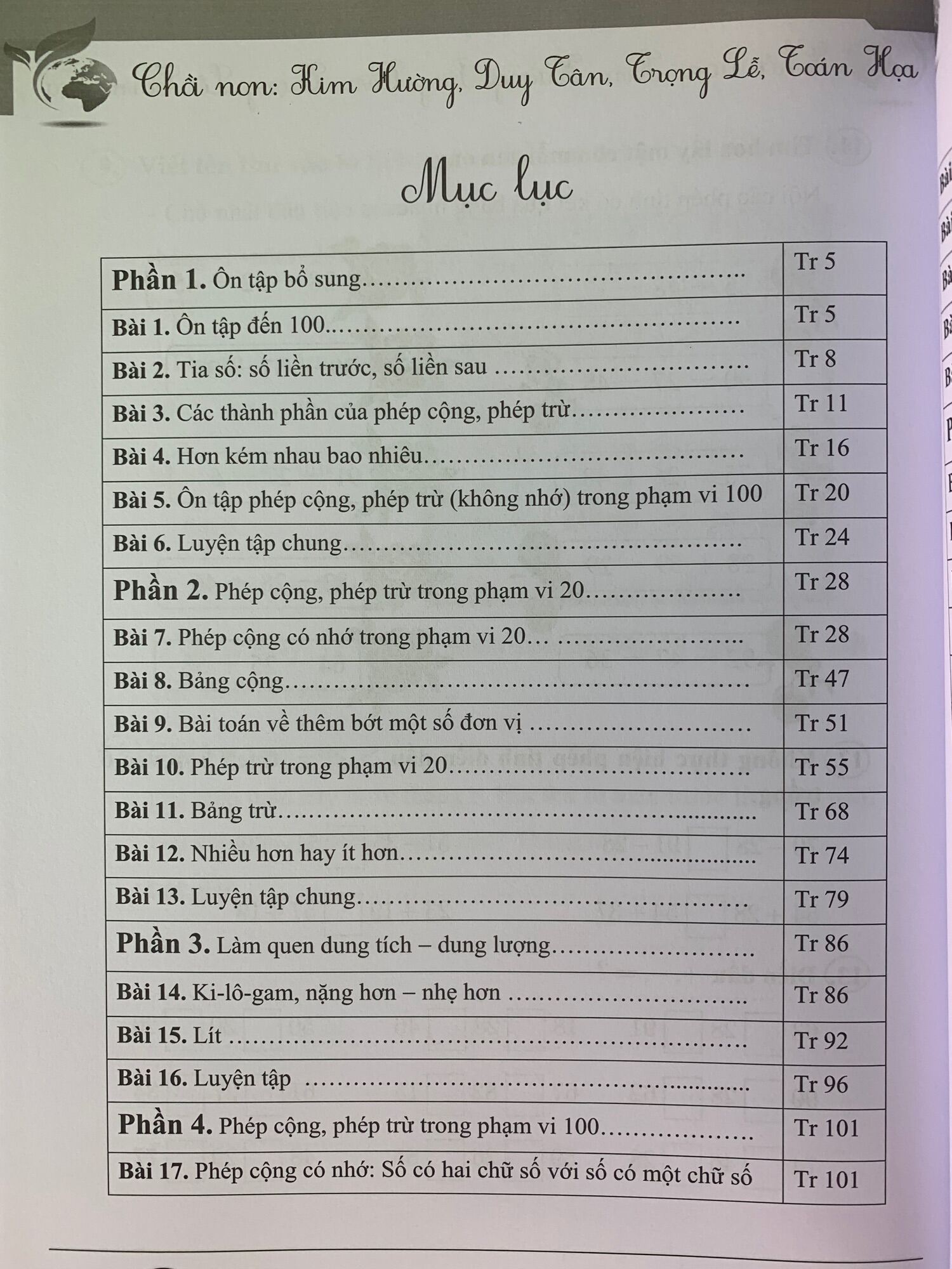 Vở bài tập tư duy toán 2 tập 1