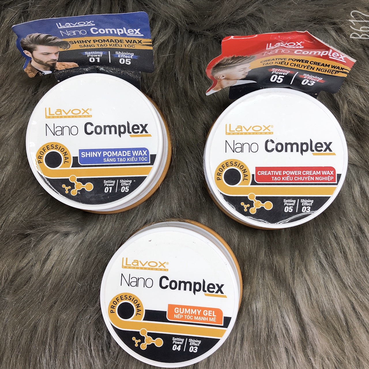 Gel Sáp wax tạo kiểu tóc nam Lavox Nano complex 80ml