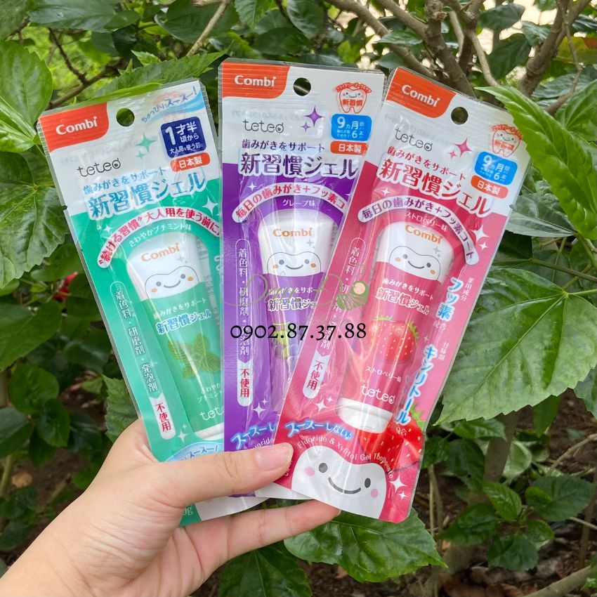 KEM ĐÁNH RĂNG CHO BÉ COMBI - Hàng nội địa Nhật