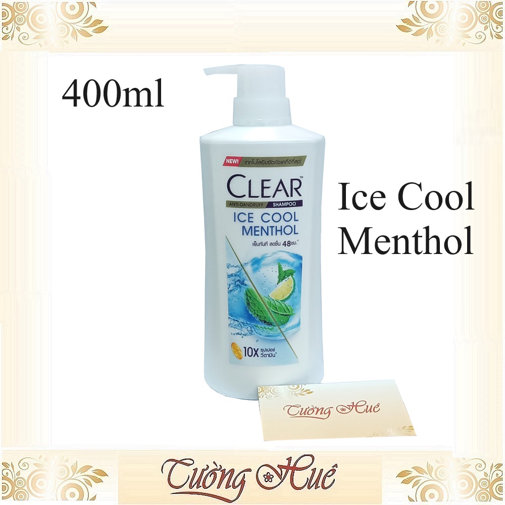 Dầu Gội Ngăn Gàu Clear Thái Ice Cool Menthol Hương Bạc Hà - 480ml
