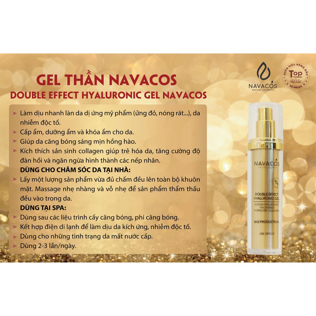 Gel thần Navacos - Siêu phẩm cấp ẩm phục hồi da 50ml