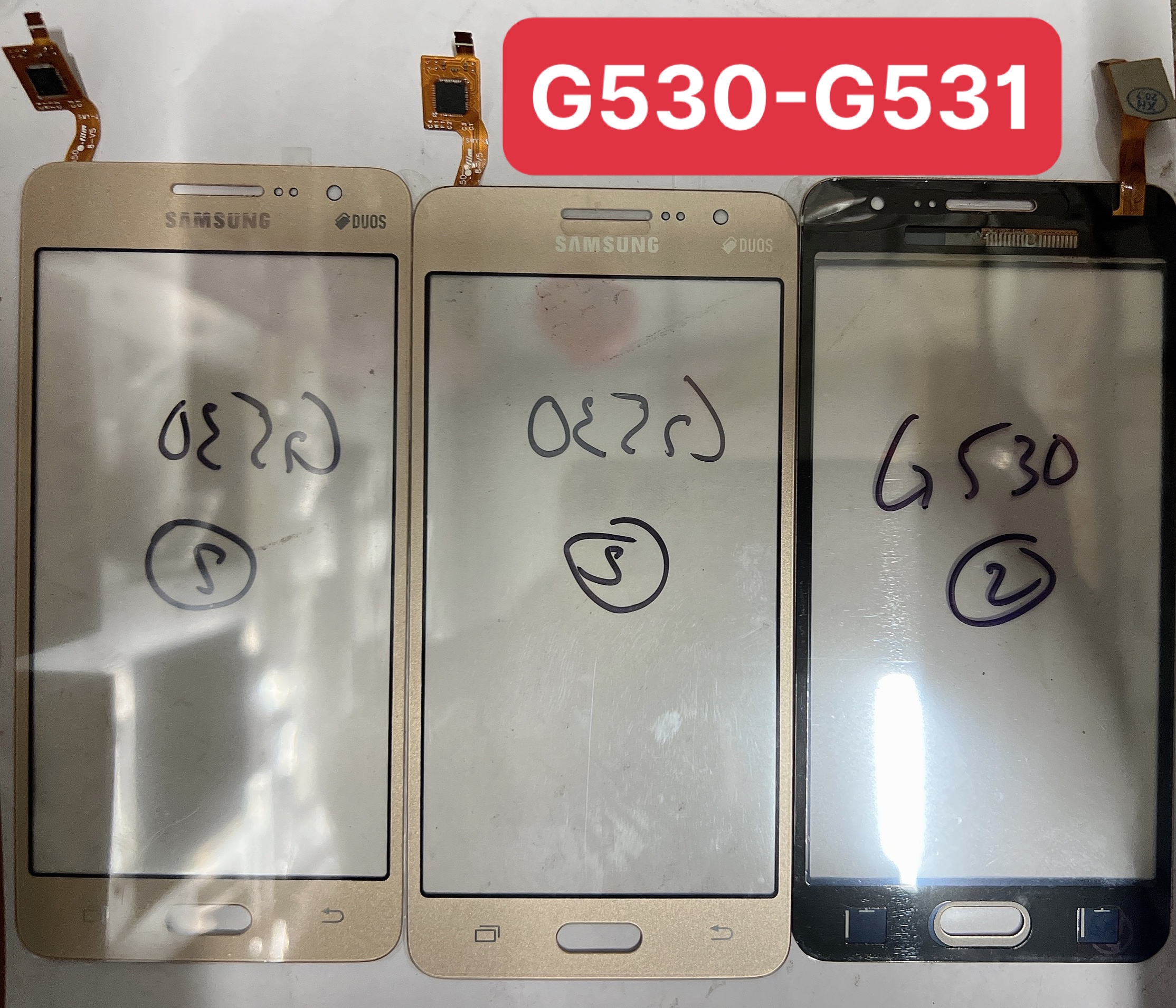 Cảm ứng samsung galaxy grand prime / g530 / grand prime ve sm-g531 - high coppy , chân connect, mạch chì