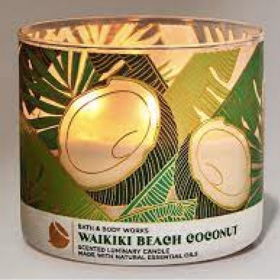 NẾN THƠM 3 BẤC BATH & BODY WORK- WAIKIKI BEACH COCONUT(411GR)