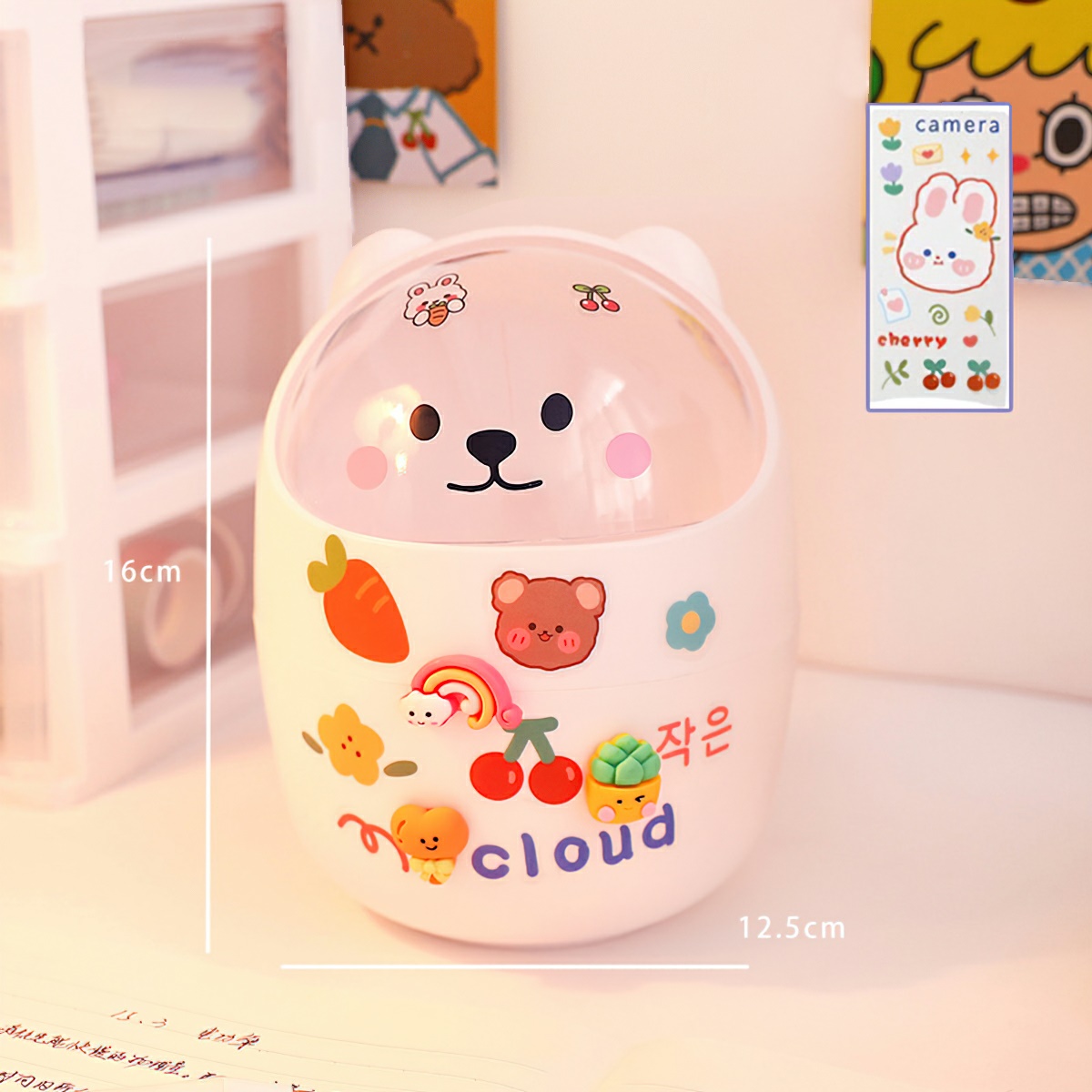 Thùng Rác Mini ( Tặng Kèm Sticker ) BEAU4