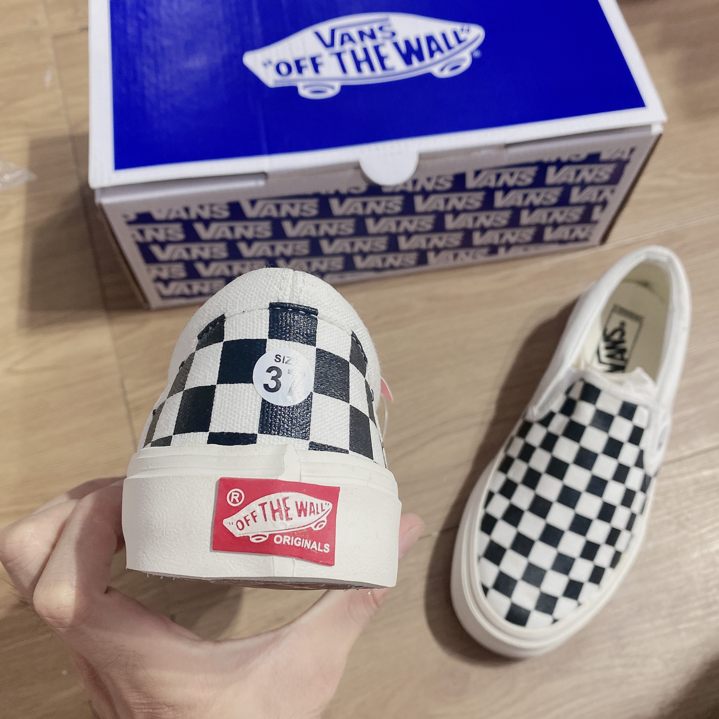 [Tặng bill + box] giày Vans caro - vans lười [ảnh thật + video]