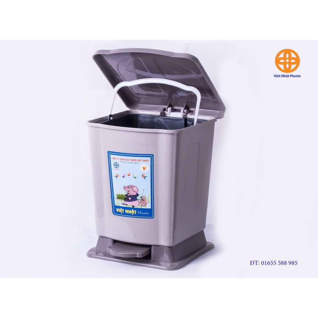 Thùng rác nhựa bật nắp nhiều size nhựa Việt Nhật , thùng đựng rác văn phòng nhà bếp