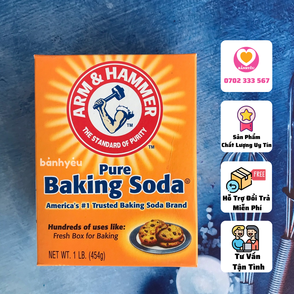Muối nở đa năng Baking Soda - Hộp Nguyên 454g