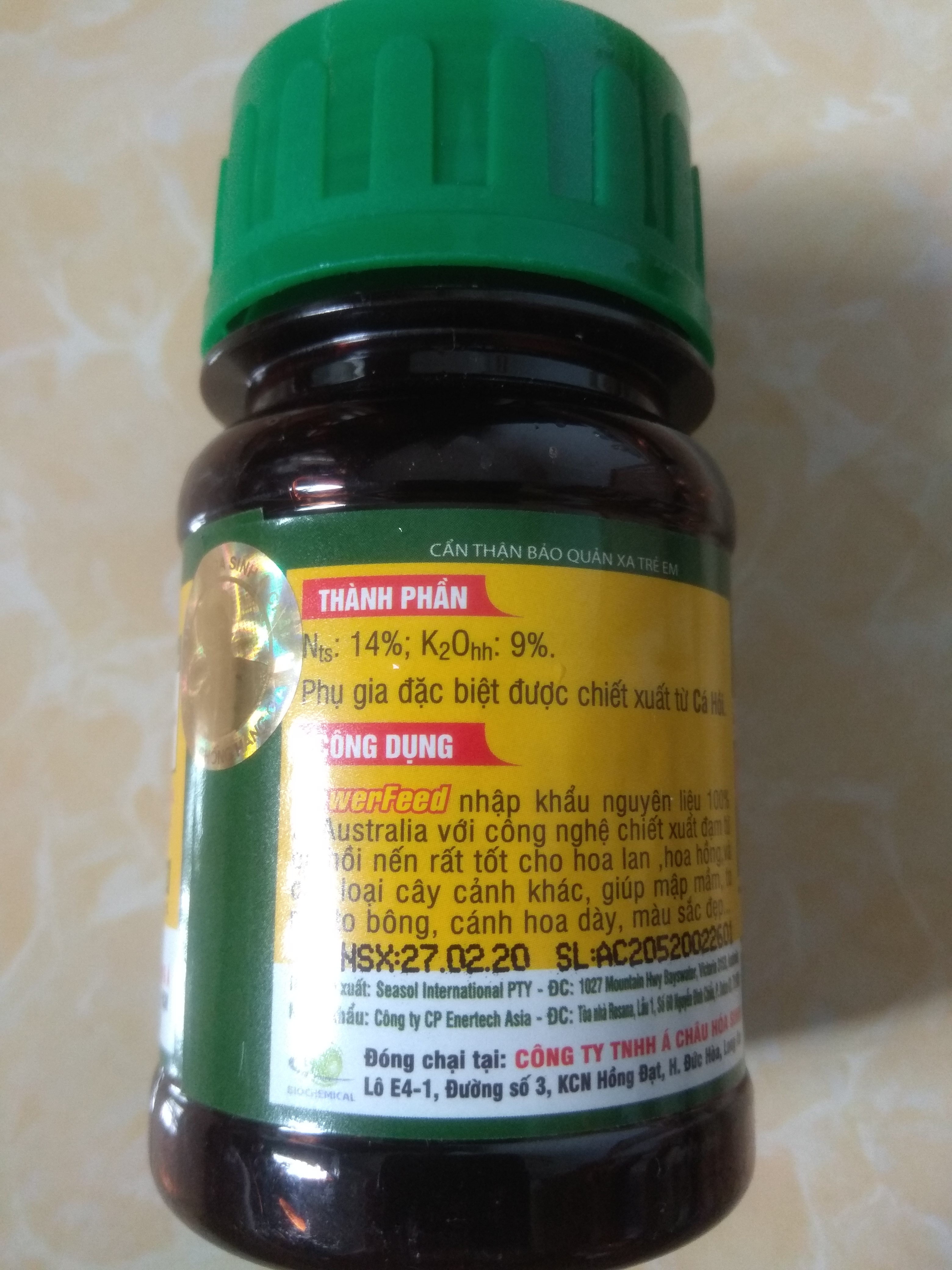 [HCM]Phân NK nhập khẩu từ Úc POWER FEED - chai 100 ml