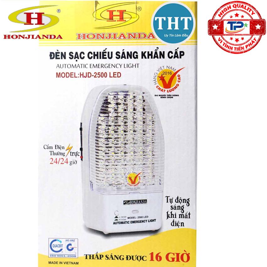 Đèn Sạc Chiếu Sáng Khẩn Cấp Honjianda HJD-2500 bóng Led