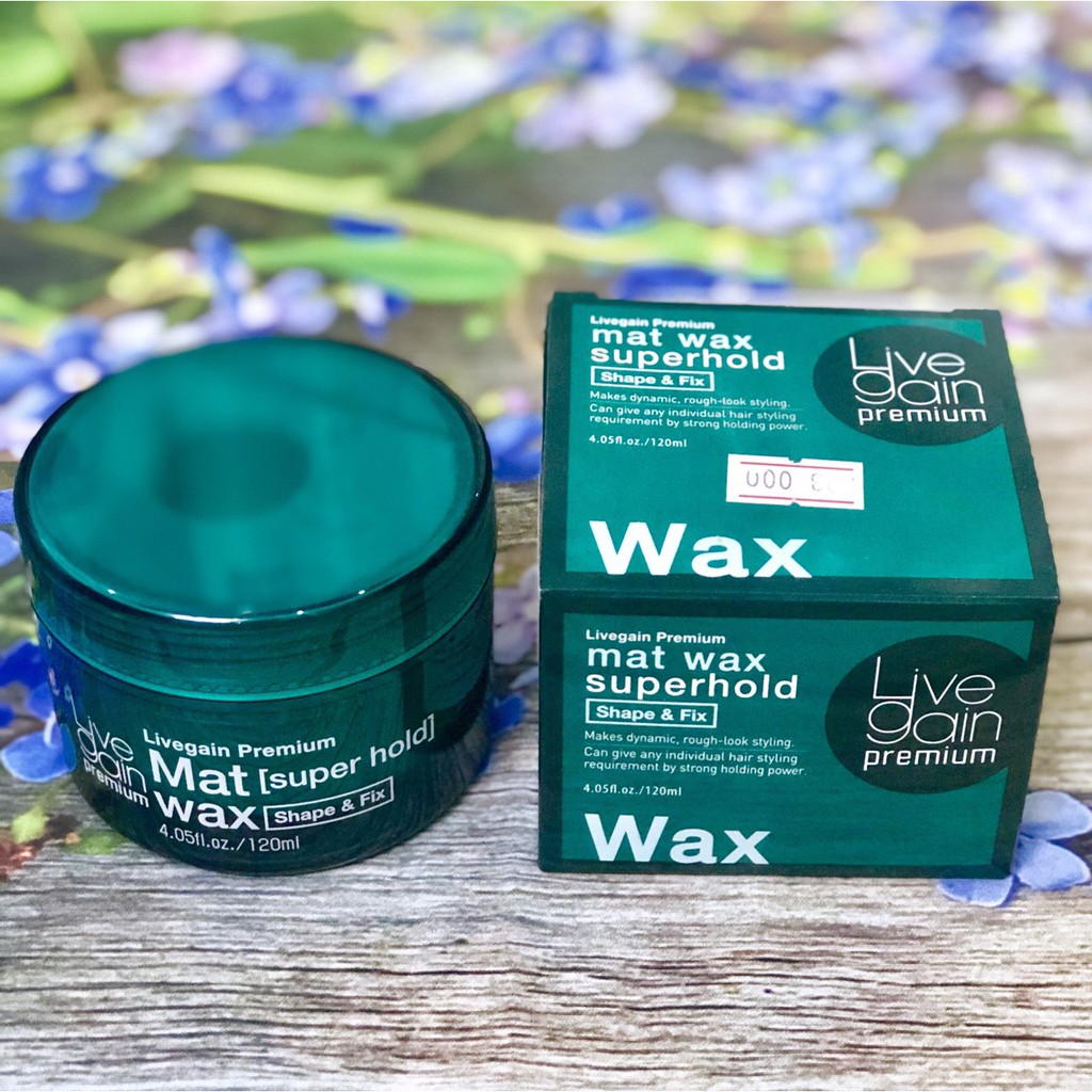 Wax cứng tóc LiveGain Super Hold xanh 120g