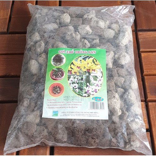 Giá thể trồng lan - Vỏ thông và đá bọt - 2DM3 Gói