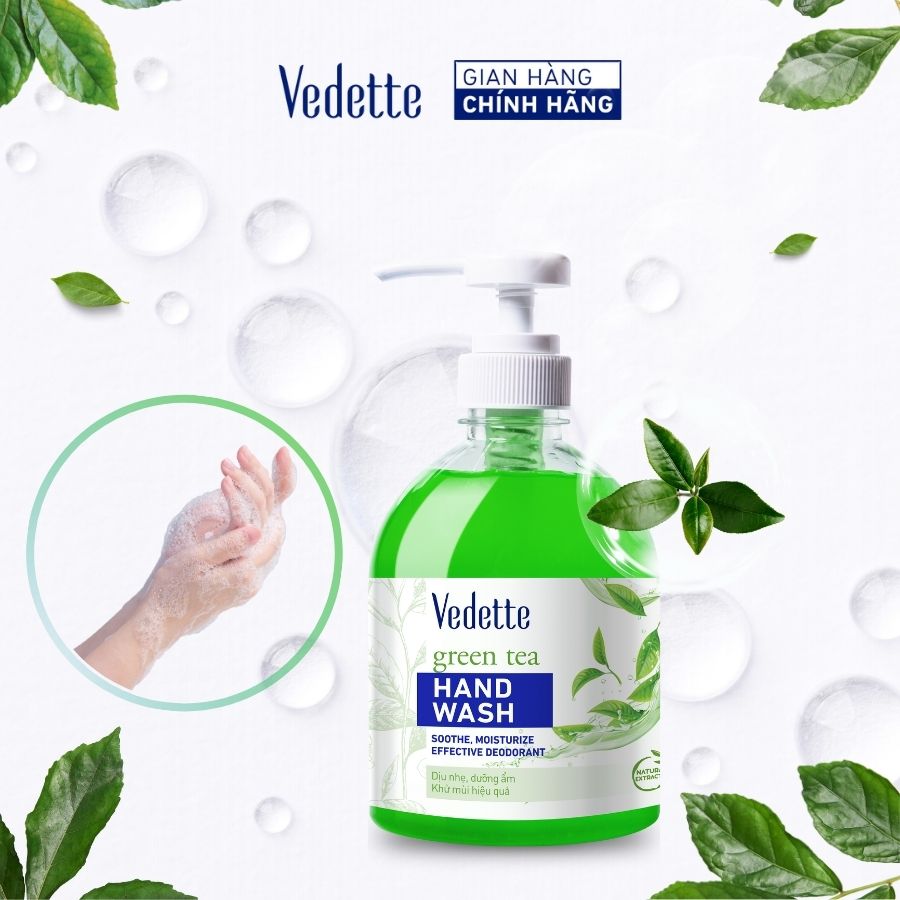 Nước rửa tay Vedette Trà Xanh 500ml (TPM276)