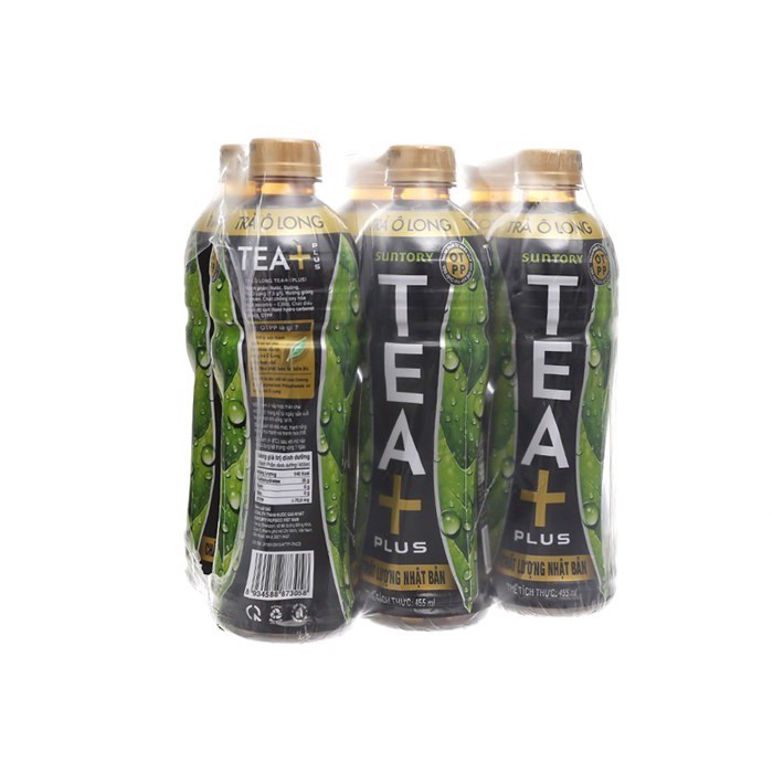 Lốc 6 chai Trà ô long tea+plus 455ml