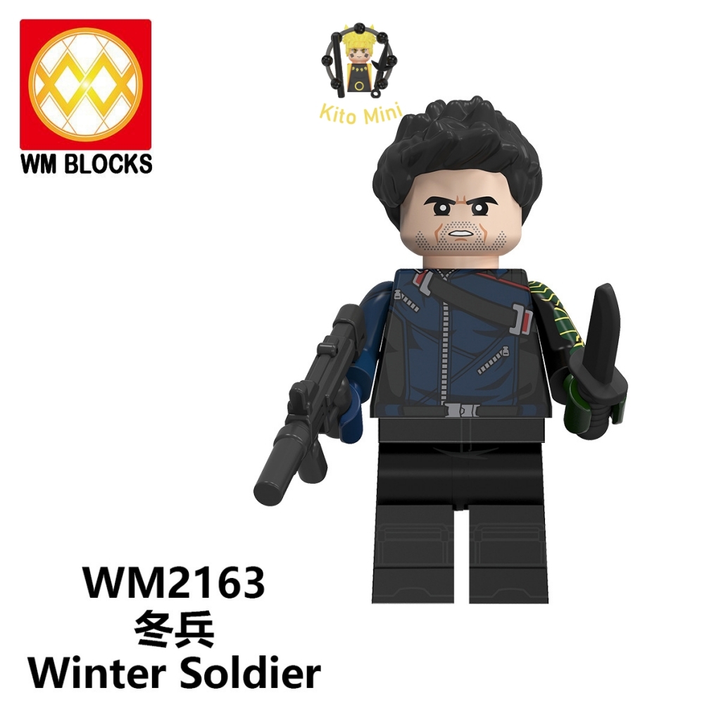 Minifigures Lắp Ráp Mô Hình Nhân Vật Truyện Tranh Phim Marvel Avengers Winter Soldier Falcon WM6117 Bán Lẻ