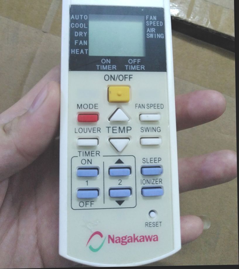 [HCM]remote điều khiển máy lạnh nagakawa