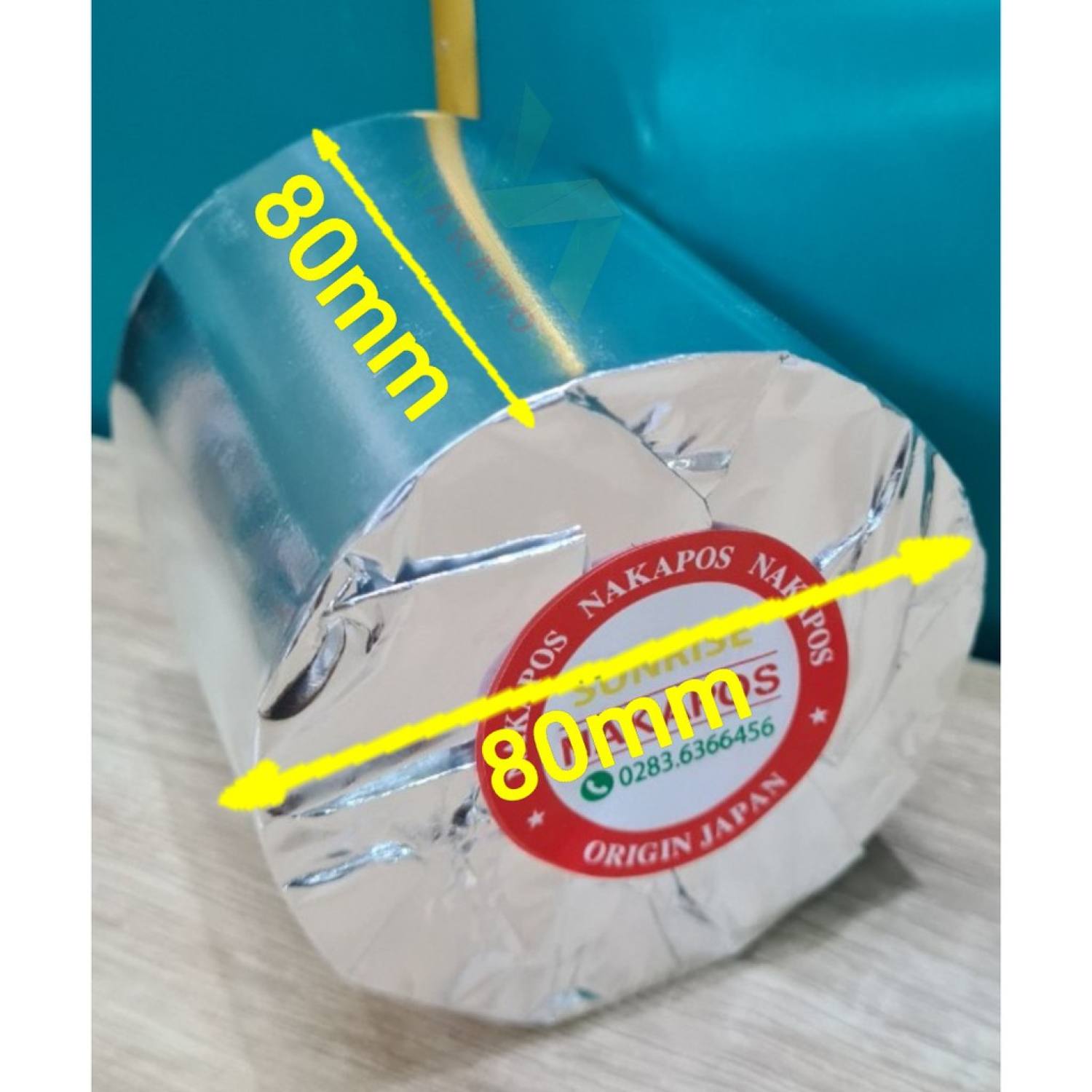 Combo 10 cuộn giấy in bill cuộn bự K80x80