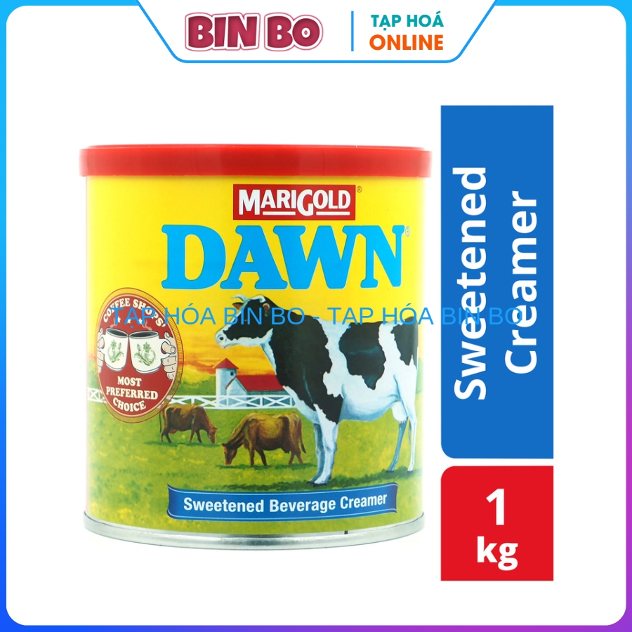 Sữa đặc có đường lon 1kg nhập khẩu trực tiếp từ Singapore MARIGOLD Dawn