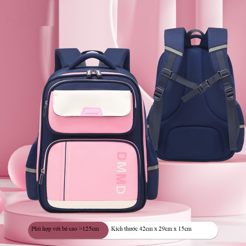 [HÀNG CAO CẤP]Cặp balo học sinh nam nữ đi học cấp 1, cấp 2 size 42cm chất liệu vải dù chống xước, chống nước cao cấp TULIP ONE BLHS16 HÀNG CHUẨN ĐẸP có hệ thống chống gù và hệ thống phản quang giúp bảo vệ bé